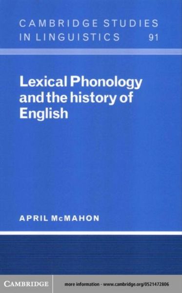 Produktbild: Lexical Phonology and the History of English