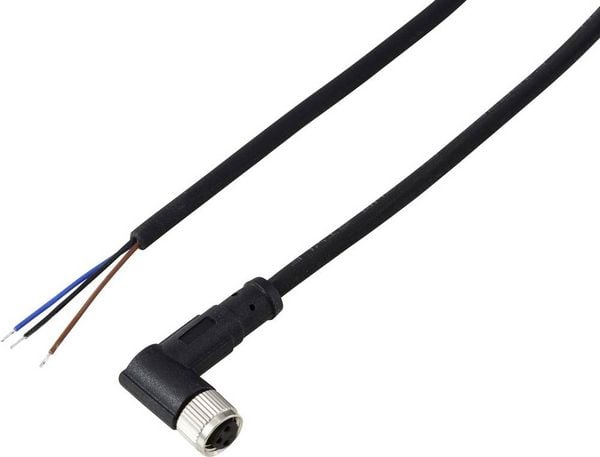 Produktbild: TRU COMPONENTS TC-13751820 Anschlussleitung M8 x 1 Buchse, gewinkelt 10 m Polzahl Sensoren: 3 1 St.