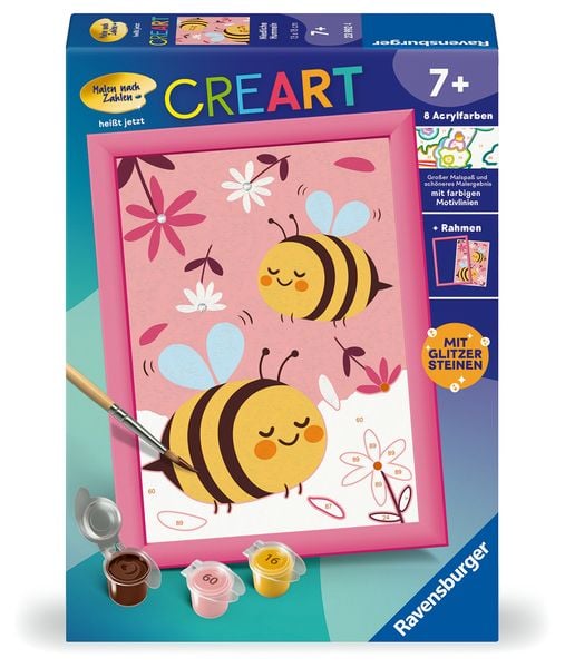 Produktbild: CreArt, Malen nach Zahlen Kinder - Niedliche Hummeln