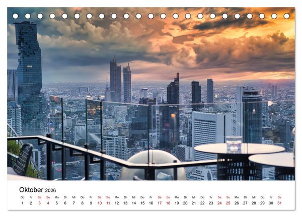 Produktbild: Bangkok das traumhafte Reiseziel (Tischkalender 2026 DIN A5 quer), CALVENDO Monatskalender