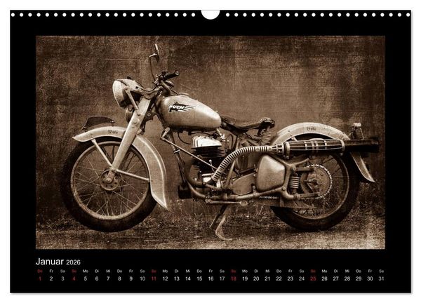 Produktbild: Motorrad Oldtimer (Wandkalender 2026 DIN A3 quer), CALVENDO Monatskalender