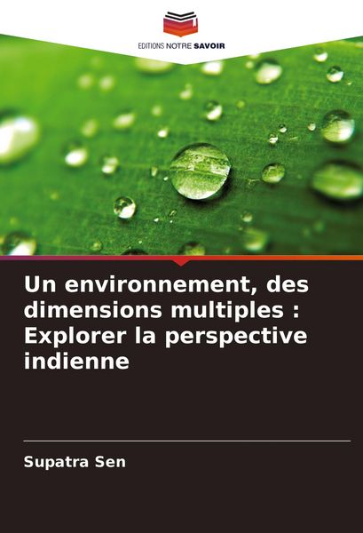 Produktbild: Un environnement, des dimensions multiples : Explorer la perspective indienne
