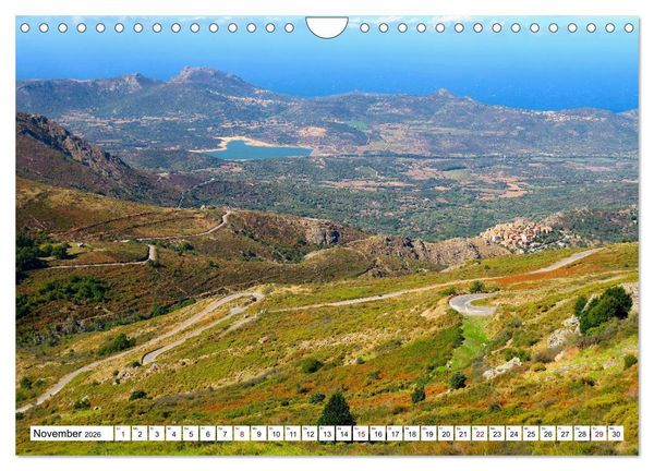 Produktbild: Urlaub Freiheit Korsika - fabelhafte Eindr&uuml;cke der Mittelmeerinsel (Wandkalender 2026 DIN A4 quer), CALVENDO Monatskalender