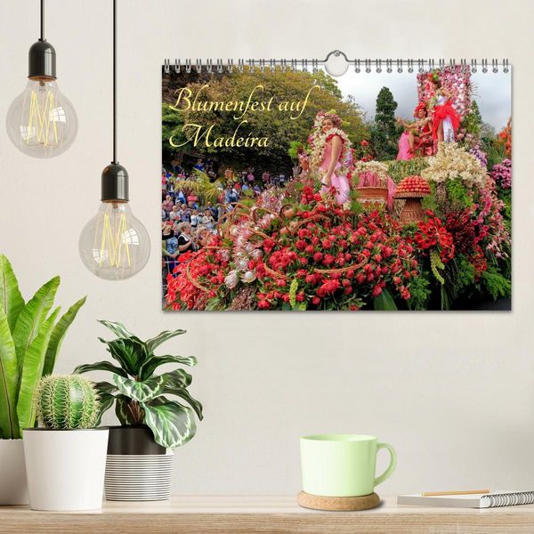 Produktbild: Blumenfest auf Madeira (Wandkalender 2026 DIN A4 quer), CALVENDO Monatskalender