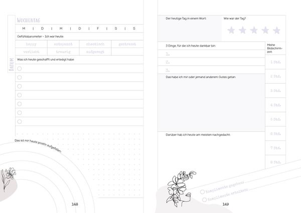 Produktbild: Happy me &ndash; Meine 10-Wochen-Tagebuch-Challenge mit Social-Media-Star Cali Kessy