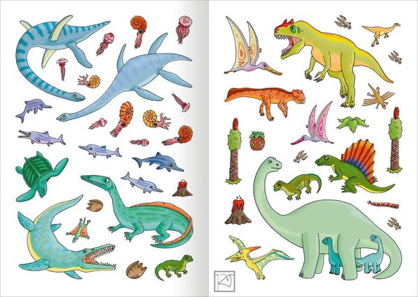Produktbild: MINI-Stickerheft &ndash; Dinosaurier
