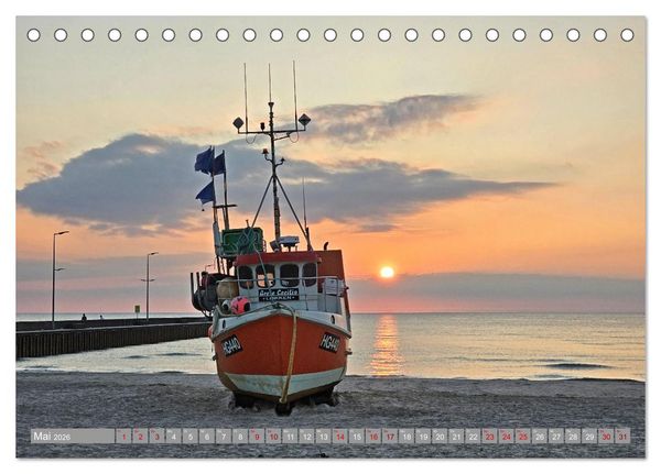 Produktbild: Mit dem Wohnmobil entlang der K&uuml;ste D&auml;nemarks (Tischkalender 2026 DIN A5 quer), CALVENDO Monatskalender