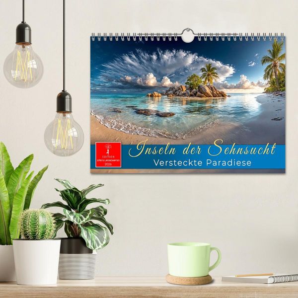 Produktbild: Inseln der Sehnsucht - Versteckte Paradiese (Wandkalender 2026 DIN A4 quer), CALVENDO Monatskalender