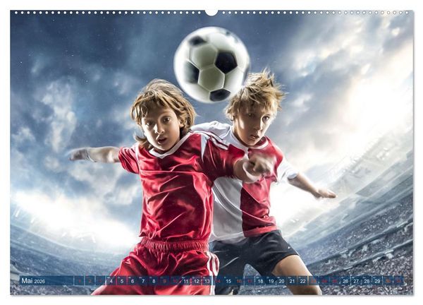 Produktbild: Fussball - Kids in Action (Wandkalender 2026 DIN A2 quer), CALVENDO Monatskalender