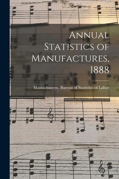 Produktbild: Annual Statistics of Manufactures, 1888