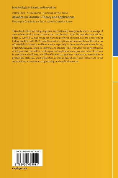 Produktbild: Advances in Statistics - Theory and Applications