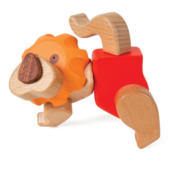 Produktbild: small foot 9835 - Kreativ-Bausatz L&ouml;we, Holz, Klick & Dreh System