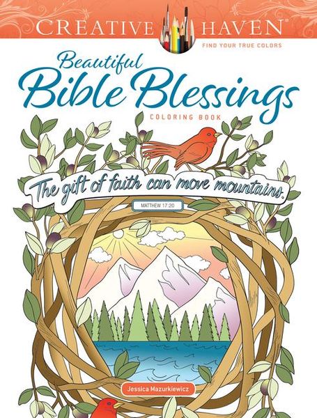 Produktbild: Creative Haven Beautiful Bible Blessings Coloring Book