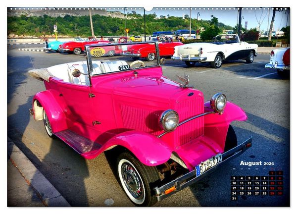 Produktbild: Pink Lady - Ford Modell A in Havanna (hochwertiger Premium Wandkalender 2026 DIN A2 quer), Kunstdruck in Hochglanz