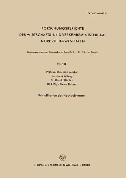 Produktbild: Kristallisation der Hochpolymeren