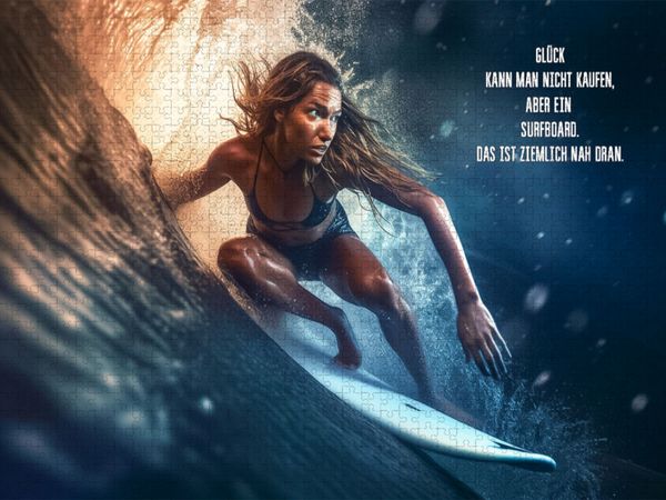 Produktbild: CALVENDO Puzzle Surfboard | 1000 Teile Lege-Gr&ouml;&szlig;e 64x48cm Foto-Puzzle f&uuml;r gl&uuml;ckliche Stunden
