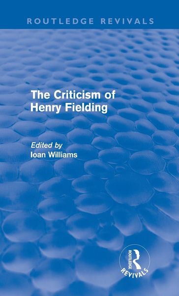 Produktbild: The Criticism of Henry Fielding