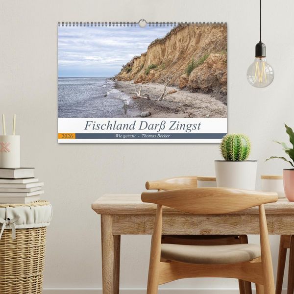 Produktbild: Fischland Dar&szlig; Zingst - wie gemalt (Wandkalender 2026 DIN A3 quer), CALVENDO Monatskalender