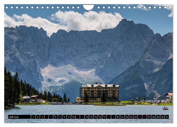 Produktbild: Bergseen in den Dolomiten (Wandkalender 2026 DIN A4 quer), CALVENDO Monatskalender
