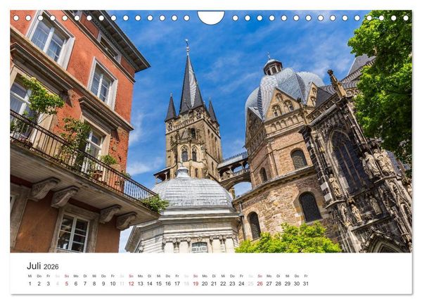 Produktbild: Aachener Dom - Weltkulturdenkmal (Wandkalender 2026 DIN A4 quer), CALVENDO Monatskalender