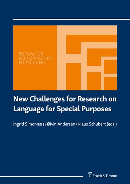 Produktbild: New Challenges for Research on Language for Special Purposes