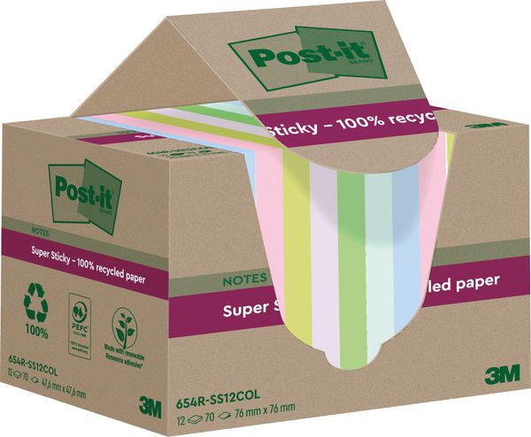 Produktbild: Super Sticky 654 Recycl.ass.