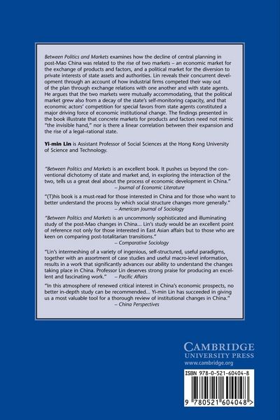 Produktbild: Between Politics and Markets