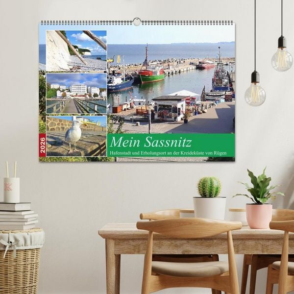 Produktbild: Mein Sassnitz - Hafenstadt und Erholungsort an der Kreidek&uuml;ste von R&uuml;gen (Wandkalender 2026 DIN A2 quer), CALVENDO Monatskalender