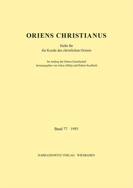 Produktbild: Oriens Christianus 77 (1993)