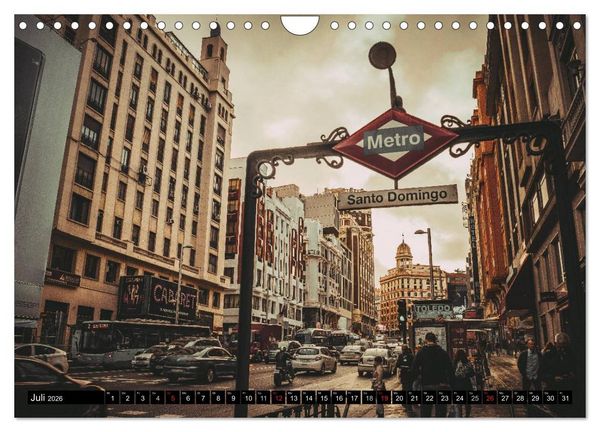 Produktbild: Hauptstadt Madrid (Wandkalender 2026 DIN A4 quer), CALVENDO Monatskalender