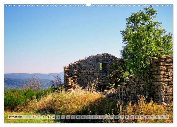 Produktbild: Les C&eacute;vennes typiques (Calendrier mural 2026 DIN A2 vertical) calendrier de bureau