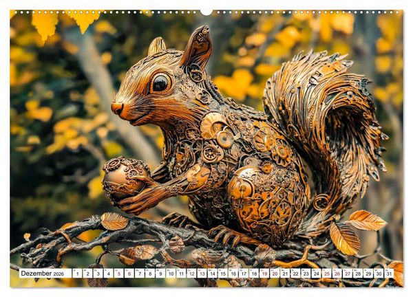 Produktbild: Gartentiere aus Metall - Upcycling-Dekoideen f&uuml;r kreative G&auml;rten (Wandkalender 2026 DIN A2 quer), CALVENDO Monatskalender