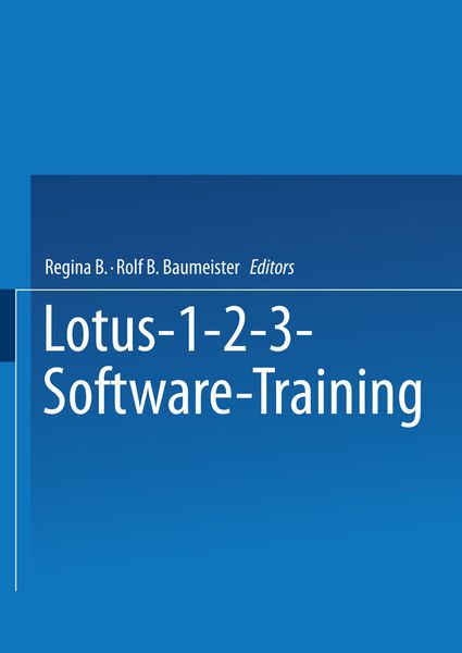 Produktbild: Lotus 1&ndash;2&ndash;3 Software Training