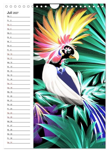 Produktbild: Textile Gewebekunst (Wandkalender 2027 DIN A4 hoch), CALVENDO Monatskalender