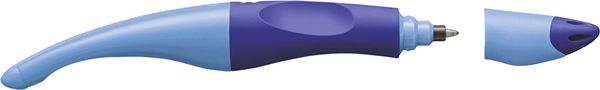 Produktbild: Ergonomischer Tintenroller f&uuml;r Linksh&auml;nder-STABILO EASYoriginal in dunkelblau/hellb.-Einzelstift-Schreibfarbe blau (l&ouml;schbar) -inkl. Patrone