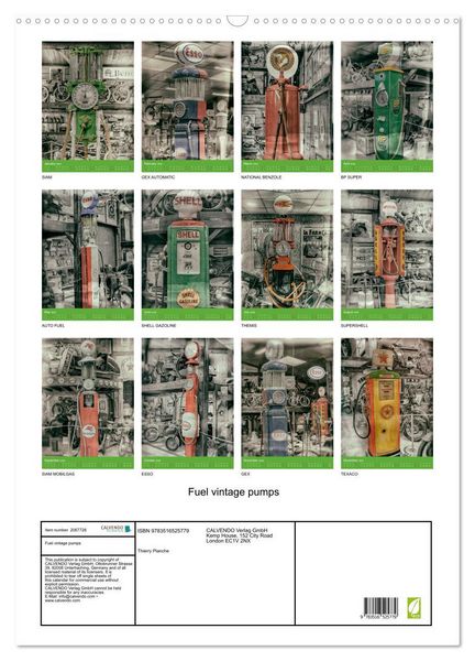 Produktbild: Fuel vintage pumps (Wall Calendar 2026 DIN A2 portrait), CALVENDO 12 Month Wall Calendar