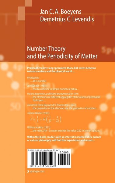 Produktbild: Number Theory and the Periodicity of Matter