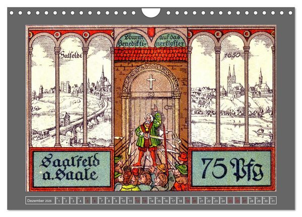 Produktbild: Gru&szlig; aus Saalfeld an der Saale (Wandkalender 2026 DIN A4 quer), CALVENDO Monatskalender