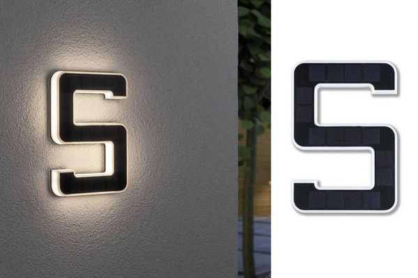 Produktbild: Paulmann 79846 Solar-Hausnummernleuchte 0.20W Warmwei&szlig; Schwarz