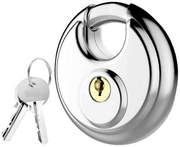 Produktbild: HP Autozubeh&ouml;r 18091 Vorh&auml;ngeschloss 7cm gleichschlie&szlig;end Silber Schl&uuml;sselschloss