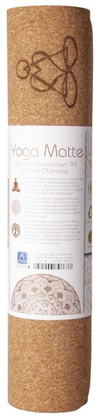 Produktbild: Yogamatte aus Kork mit Blume des Lebens
