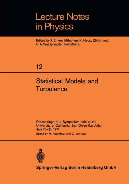 Produktbild: Statistical Models and Turbulence