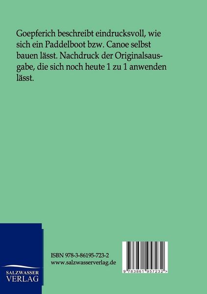 Produktbild: Wie baue ich mir ein Canoe (Paddelboot)