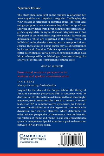Produktbild: Cognitive Space and Linguistic Case