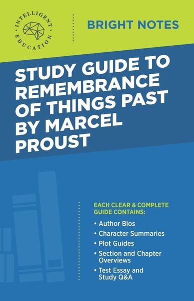 Produktbild: Study Guide to Remembrance of Things Past by Marcel Proust