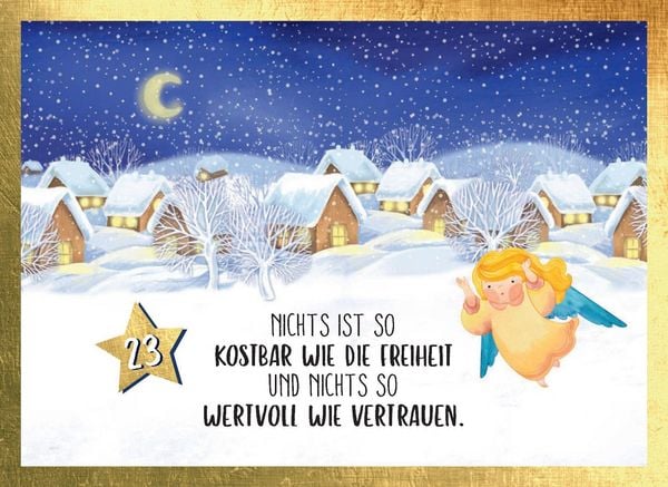 Produktbild: Jeden Tag ein Schutzengel f&uuml;r dich | Adventskalender mit Aufsteller