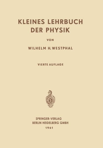 Produktbild: Kleines Lehrbuch der Physik
