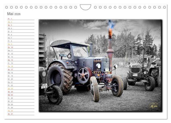 Produktbild: Oldtimer - nostalgische Trecker und Lastwagen (Wandkalender 2026 DIN A4 quer), CALVENDO Monatskalender