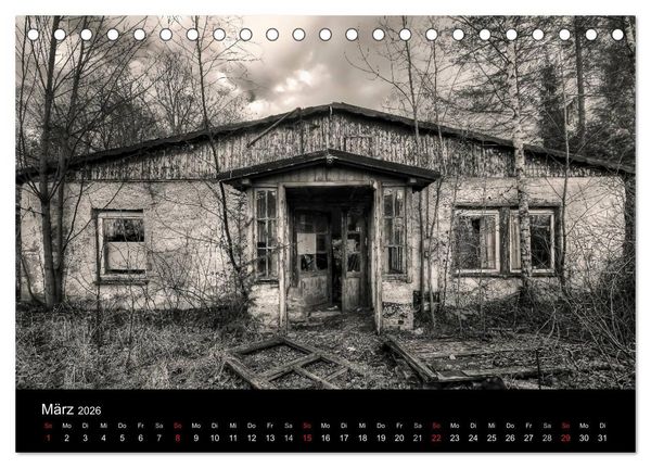 Produktbild: Lost Places Geisterh&auml;user (Tischkalender 2026 DIN A5 quer), CALVENDO Monatskalender