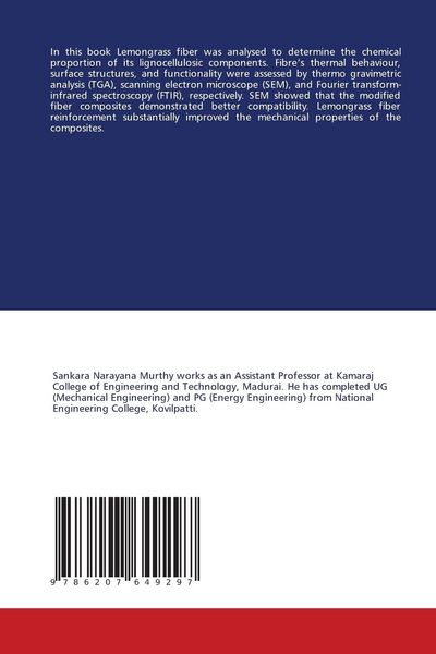 Produktbild: Analysis of Cymbopogan Composite using SEM Images